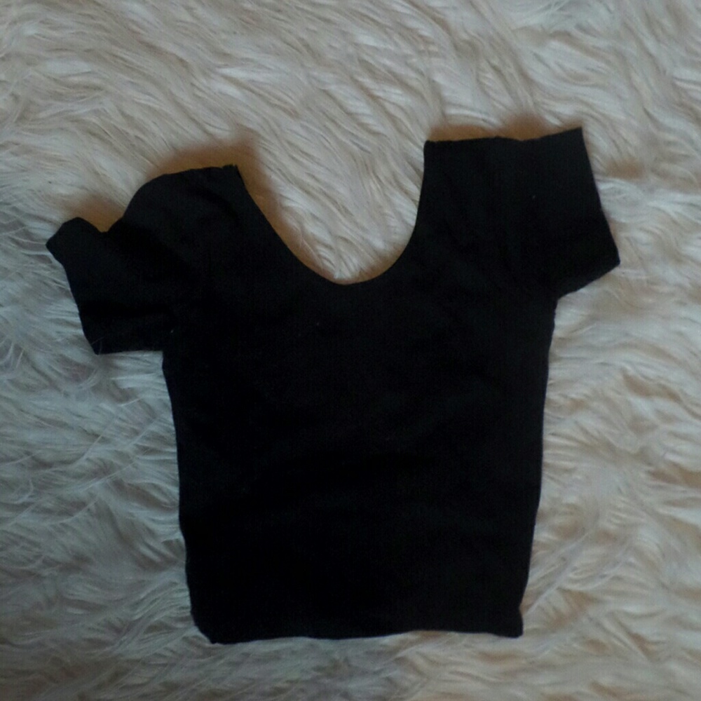 American Apparel Black Crop Top - Picture 3 of 3